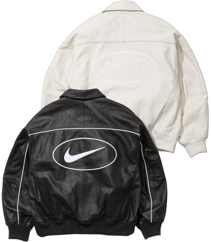 Supreme®/Nike® Leather Varsity Jacket